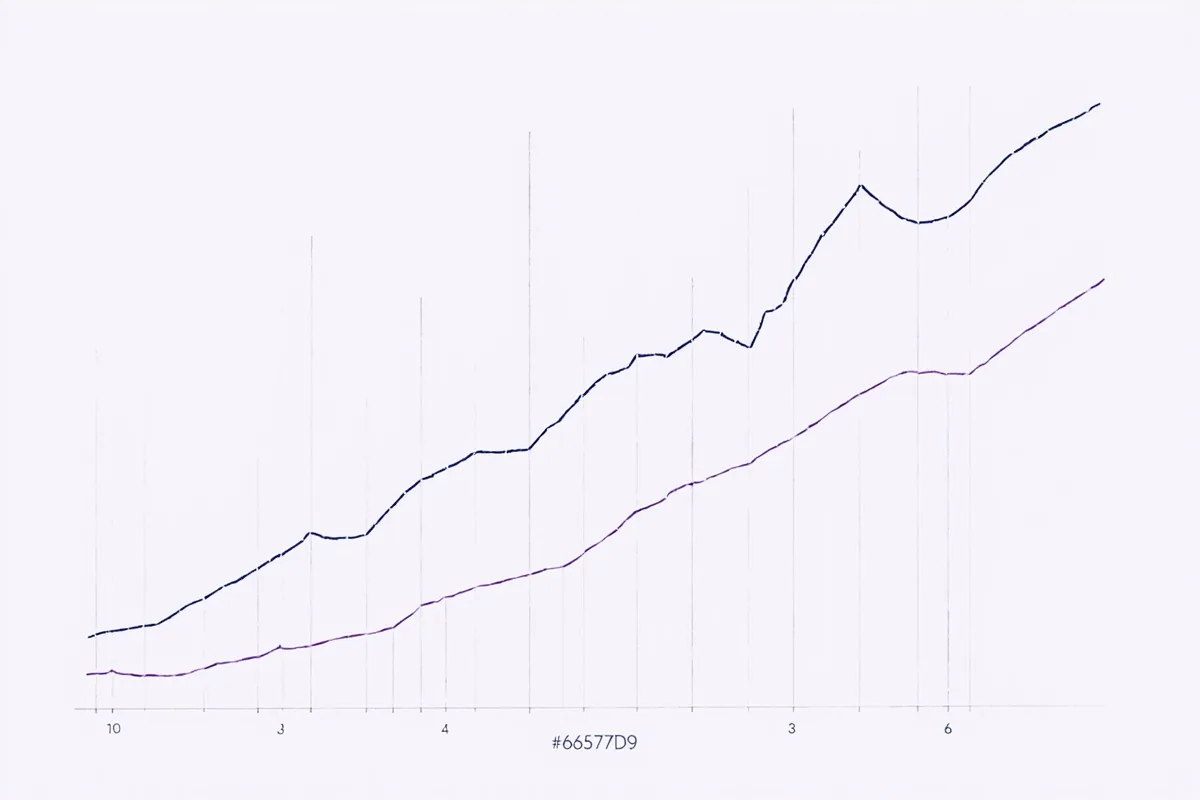 Minimalist editorial chart showing three ascending line graphs on a pale lilac paper background comparing form trend, fixture strength, and projected points